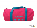 Pink / turquoise sport bag